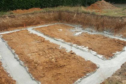 Utilisation d'une pelleteuse pour le terrassement